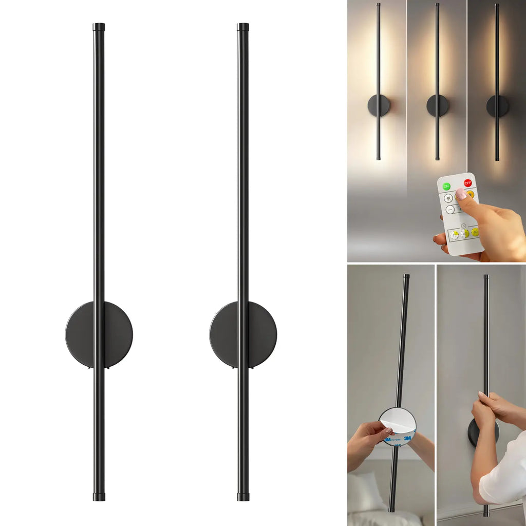 Applique murales sur un mur blanc 