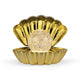 lampe coquillage doré