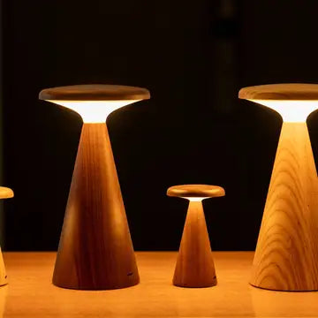 lampe de table allumé