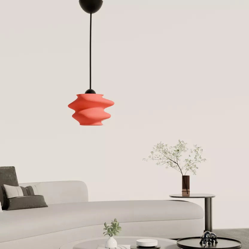 lampe design rose suspendu 